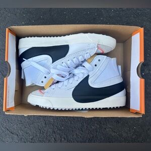 NIKE BLAZER MID 77 JUMBO WHITE BLACK MENS size 7.5 women’s 9 new dd3111 100